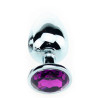 Generique Plug Bijou Strass Violet - MEDIUM 7 x 3.4cm